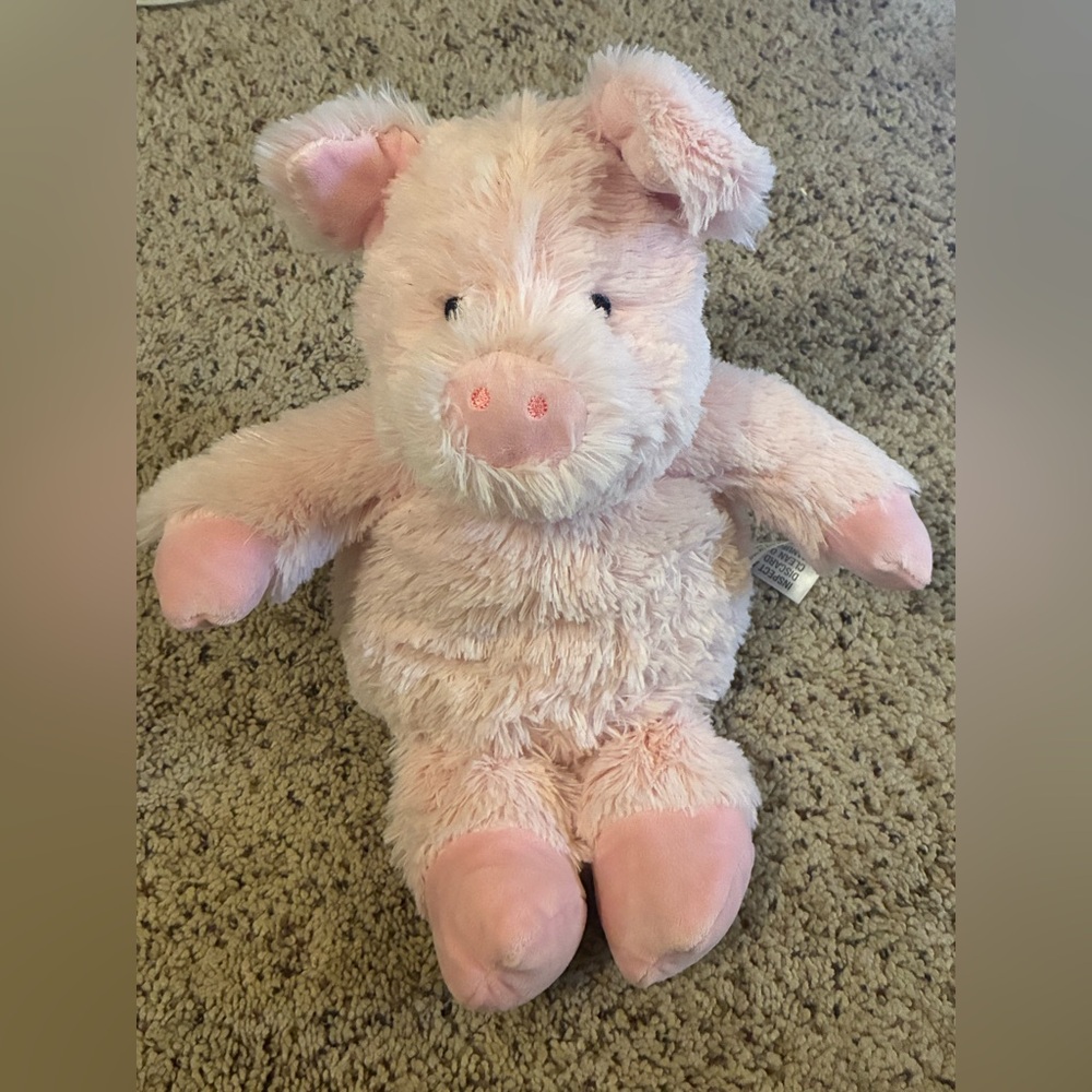 Warmies Pink Pig Microwavable Plush Heated Stuffed Animal - lavender scented